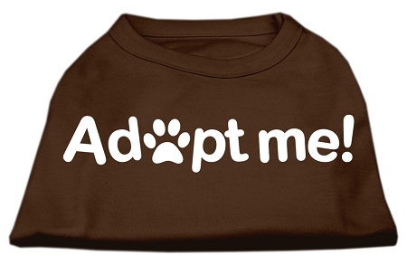 Adopt Me Screen Print Shirt Brown Lg